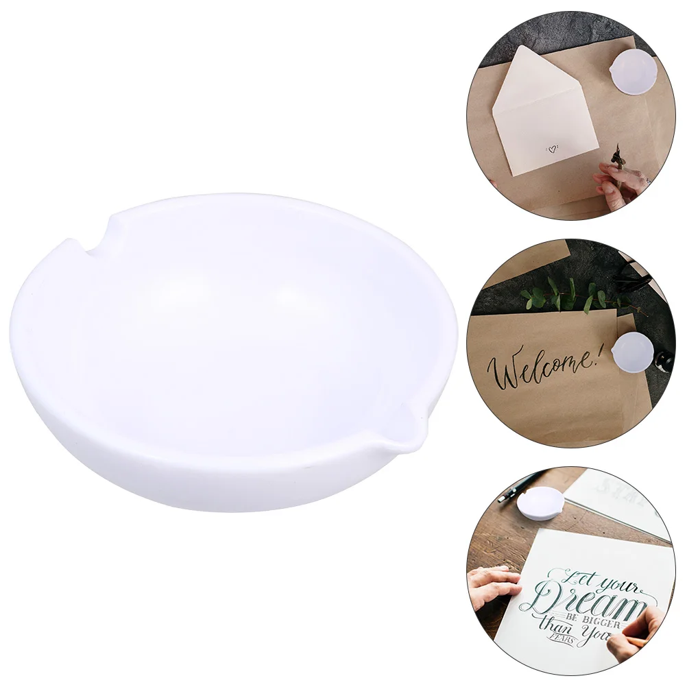 Ink Plate Pen Rest Calligraphy Plates Brush Tray Multifunctional Dishes Simulation Porcelain Durable Small Chinese
