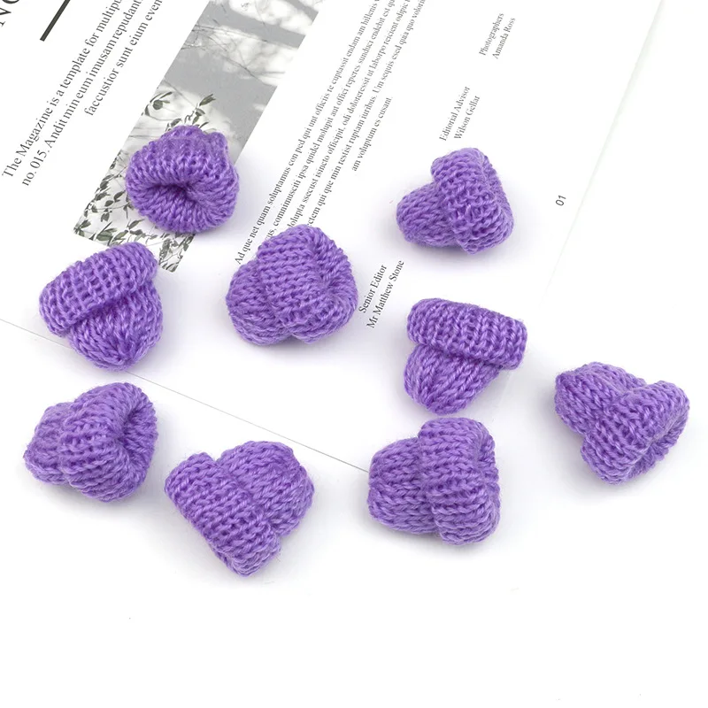 10 Stück Mini Strickmützen Brosche Pins Abzeichen DIY Nähen Bastelmaterialien Bastelbedarf Kinder Kopfbedeckung Puppenkleidung Zubehör – Detail 10
