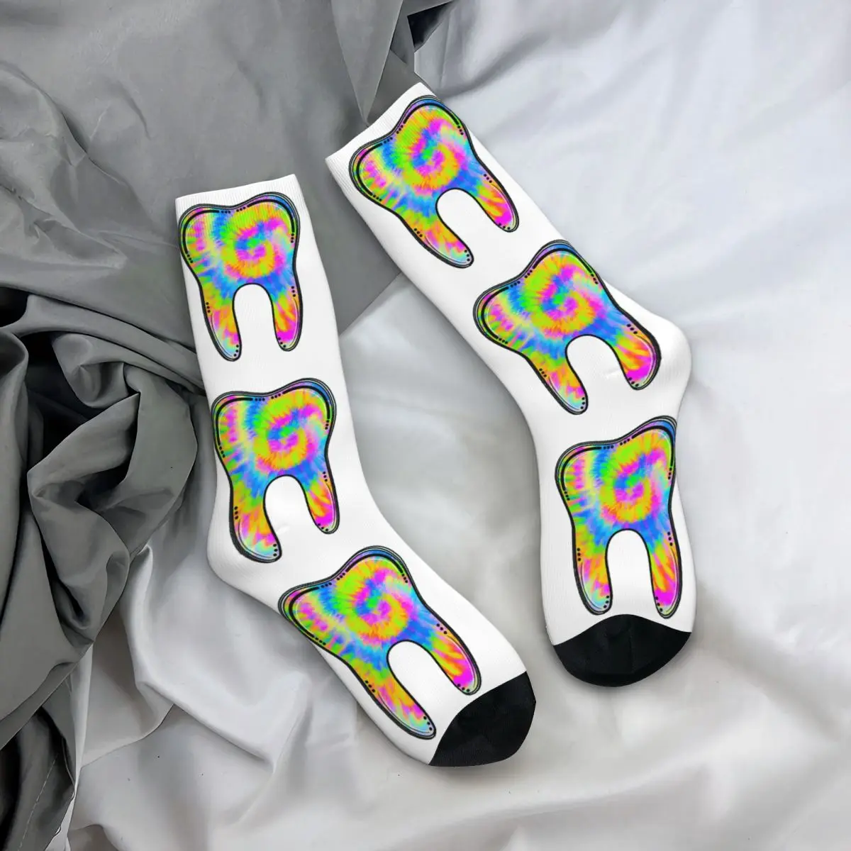 

Cute Tooth Dentist Dental Assistant Socks Harajuku Sweat Absorbing Stockings All Season Long Socks for Unisex Christmas Gifts