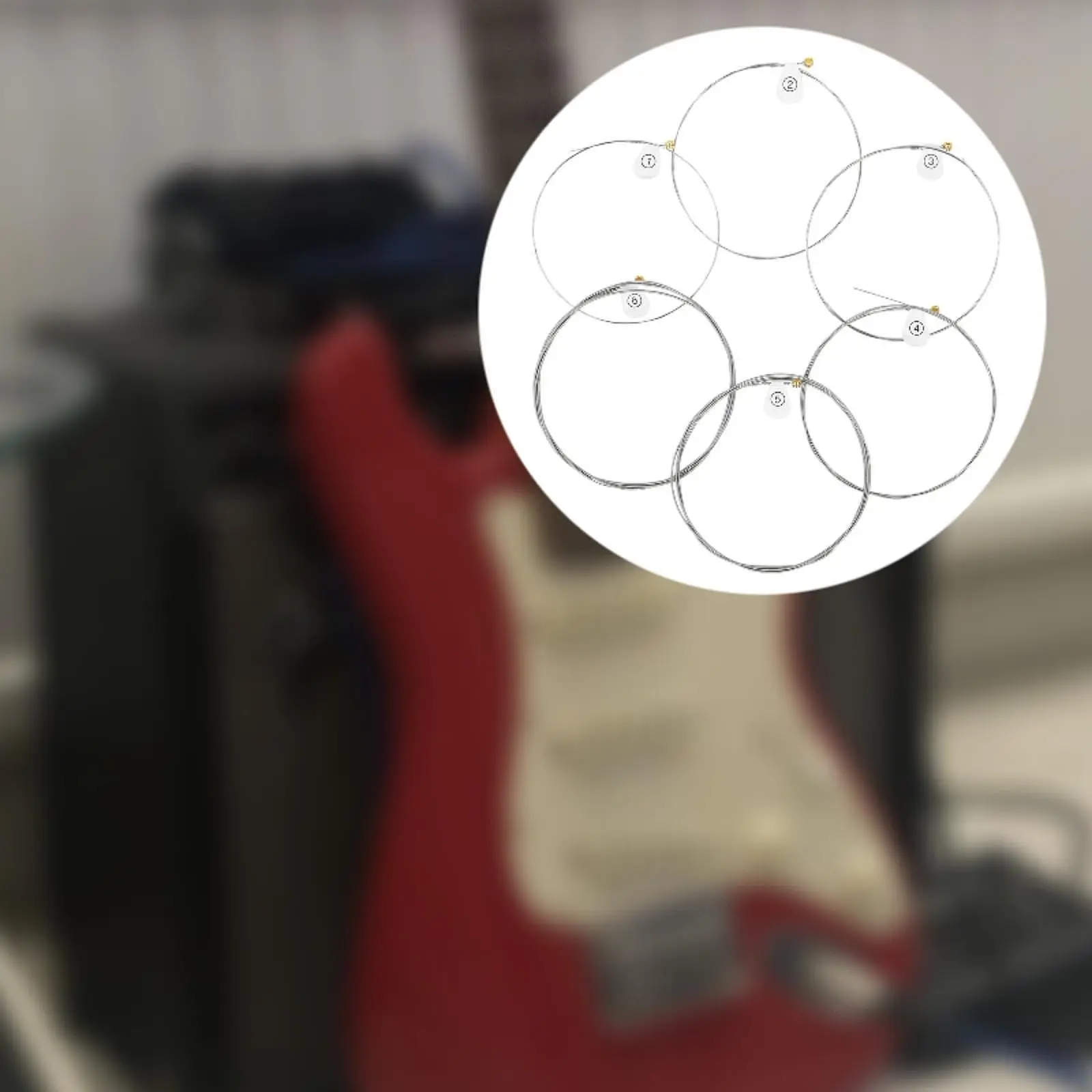 

6 Pieces Guitar Strings Changing Tool Anti Rust Easy to Install Musical
