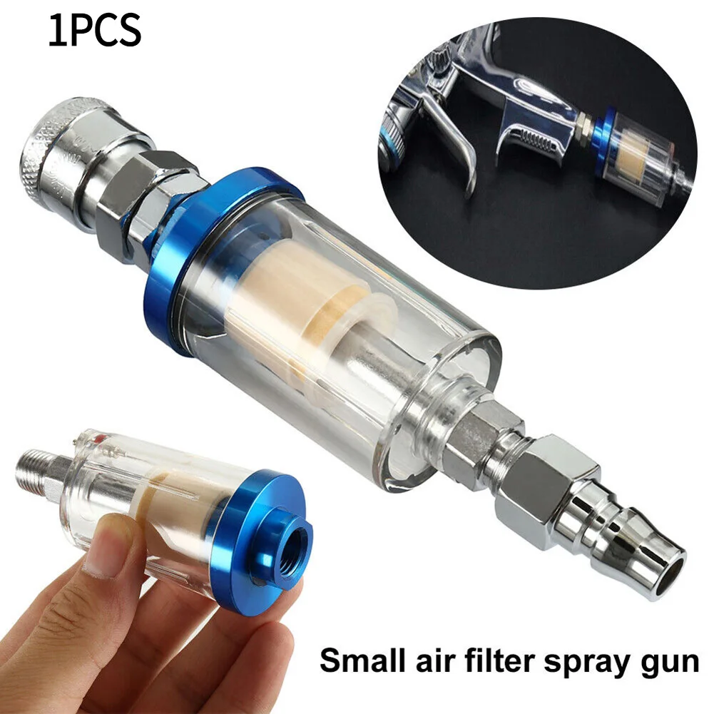 

Spray Gun- Air Regulator Gauge In-line Oil Water Trap Filter Separator EU Adapter Pneumatic Tools For Airbrush Tool Accessories