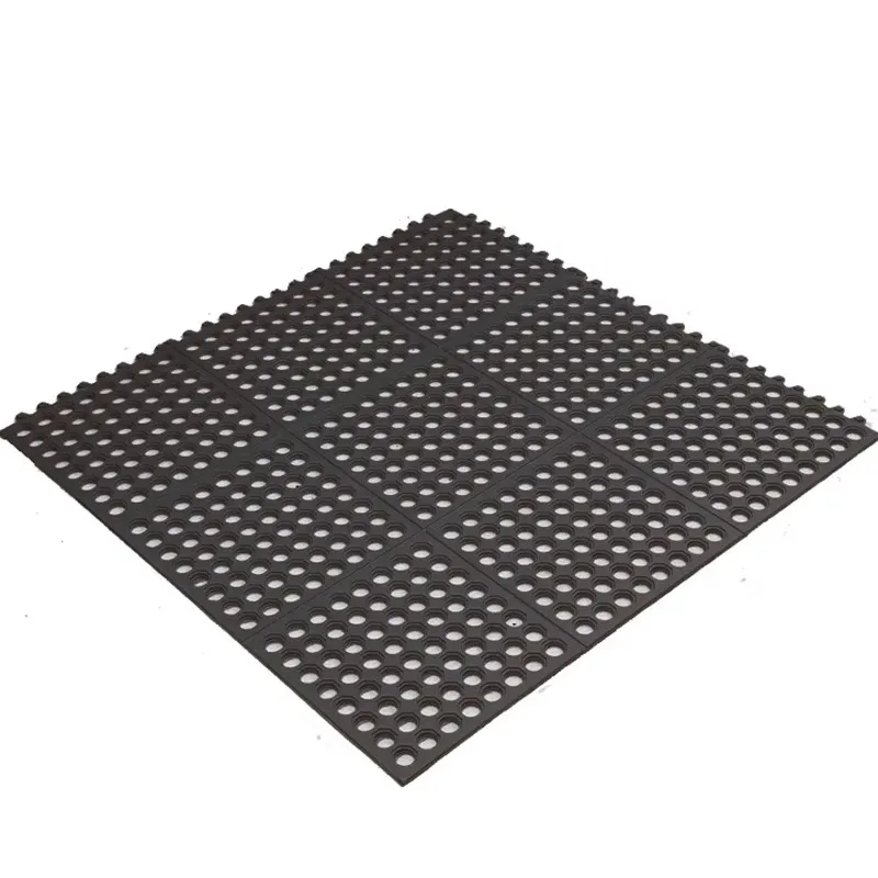 カラフルな厚手のキッチン用耐油ゴムフロアマット工場ワークショップゴム製品