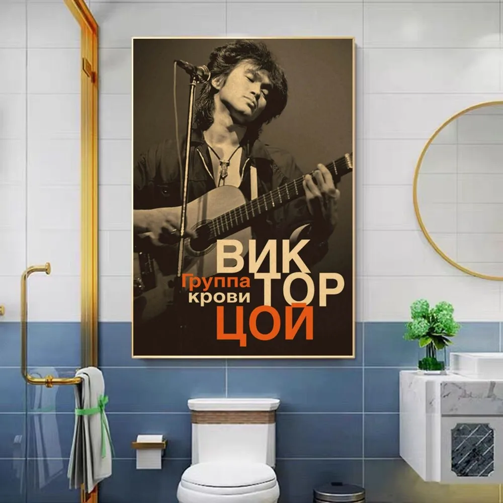 V-Viktor T-Tsoi Poster Sticky HD Quality Wall Art Retro Posters for Home Kawaii Room Decor