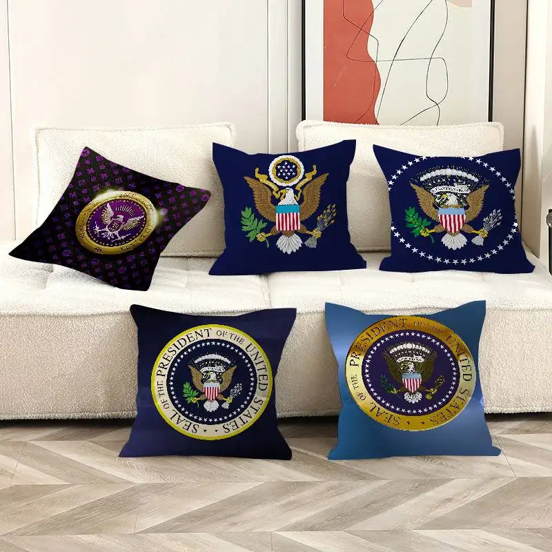 Seal Of The President Of The United States Pillow Cushion Cover Pillowcase Living Room Sofa Home Decor Customized