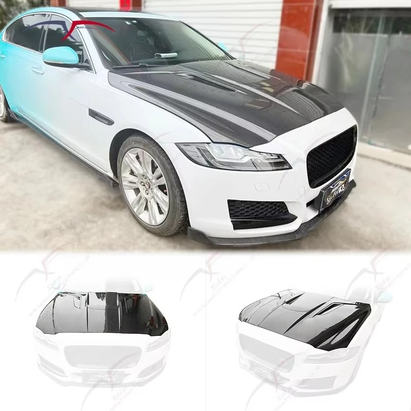 

Upgrade Suitable for XF 2016-2020 Car Hood in Carbon Fiber Engine Hood Modification with Decorative Included Screws