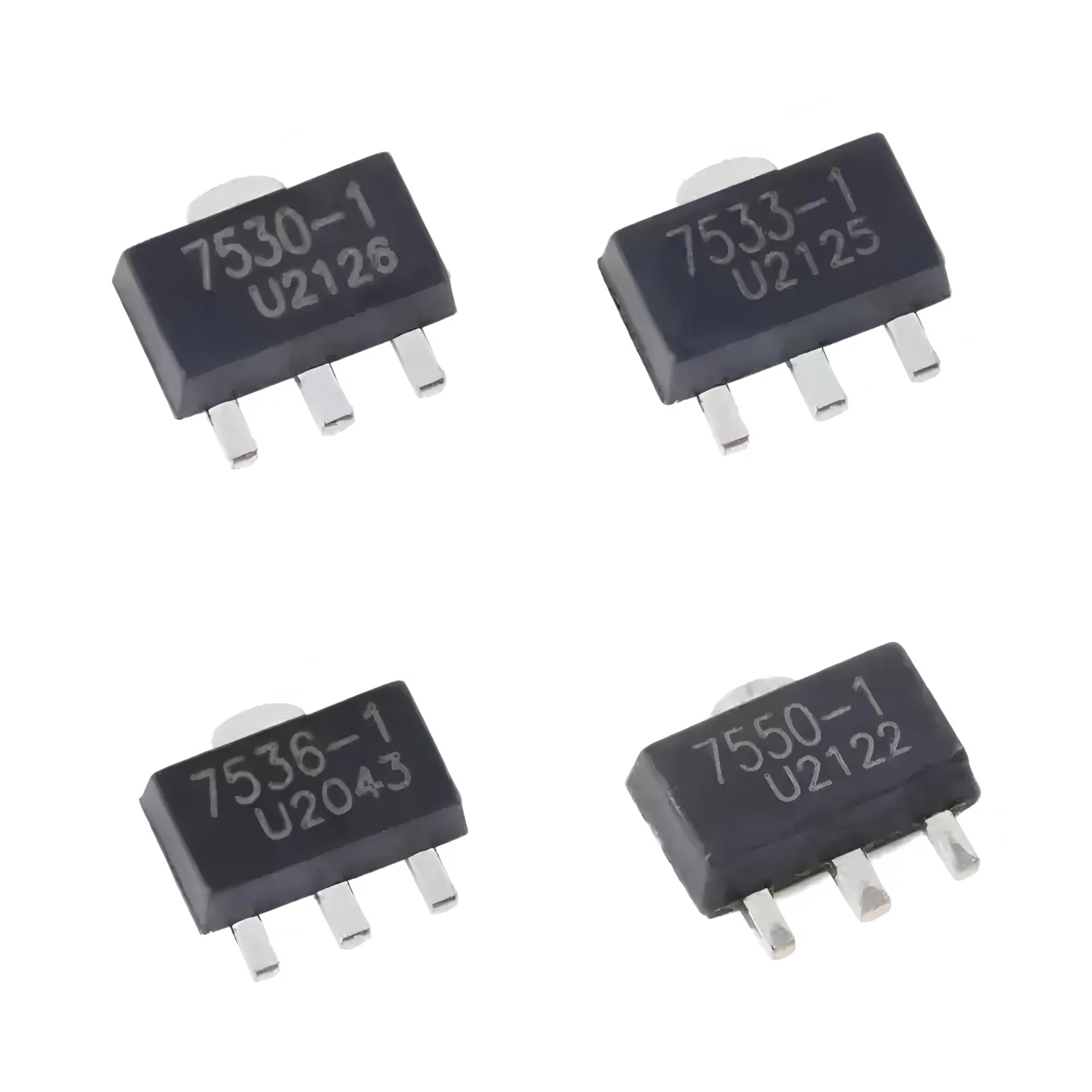 20PCS HT7133 HT7333 HT7350 HT7833 HT7533 HT7830 HT7130 HT7530 7133-1 7333-1 7350-1 Trikonični regulatorski čip SMT SOT-89
