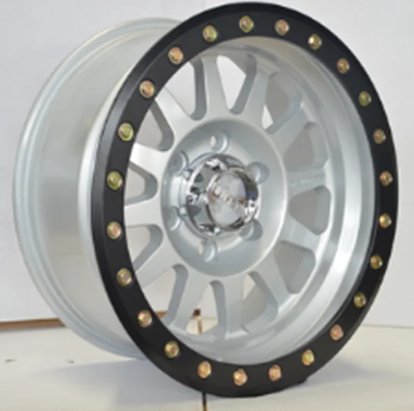 13x7 inch 4x100/114.3 deep dish car alloy wheels with 4 spoke, negative offset wheel rims