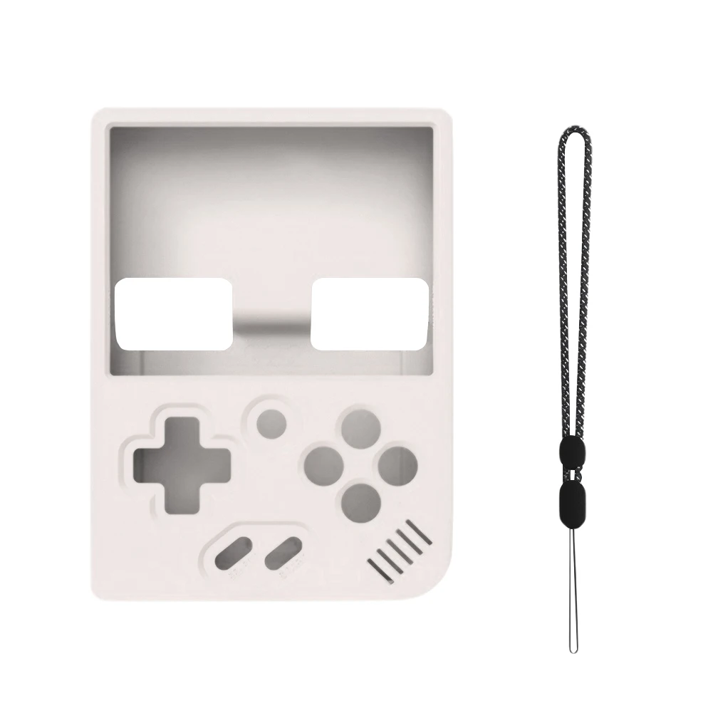 Silicone Protective Cover Shockproof Soft Protective Skin Cover Anti-Slip with Lanyard for MIYOO MINI Plus Handheld Game Console