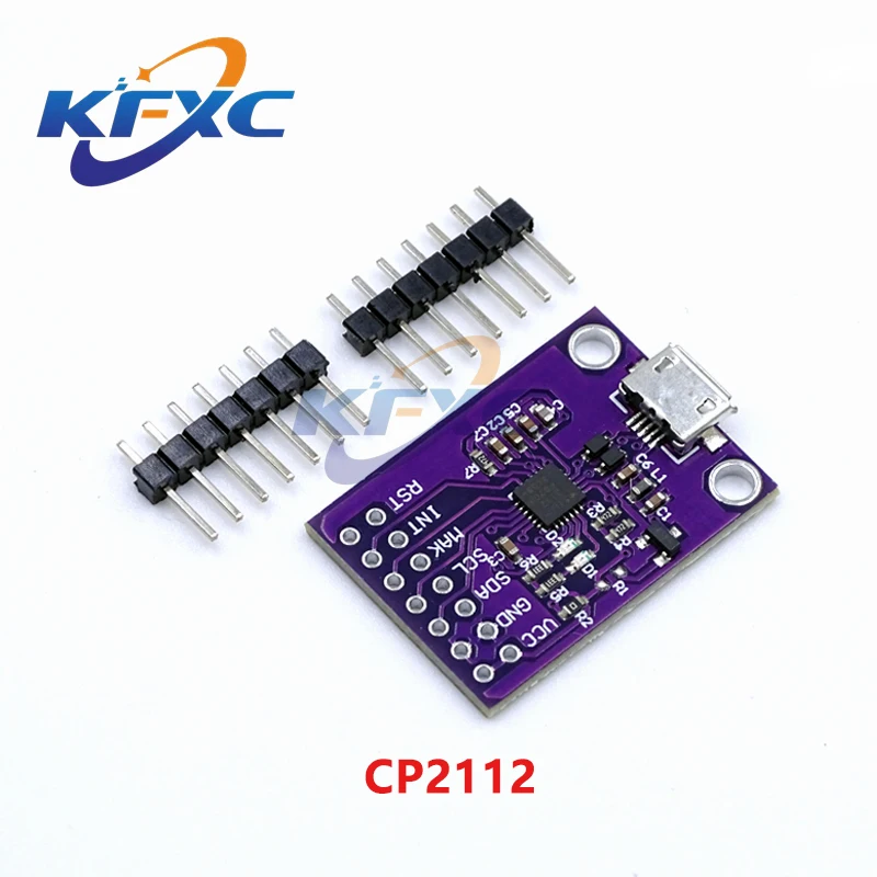 1pcs-10pcs CP2112 Debug Board USB to SMBus I2C Communication Module 2.0 MicroUSB 2112 Evaluation Kit for CCS811 Sensor Module