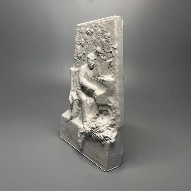 European-Style Modern Simple Gypsum Art Sculpture Home Soft Desktop Senior Modern Minimalism Bookcase Room Mesa Room Decor