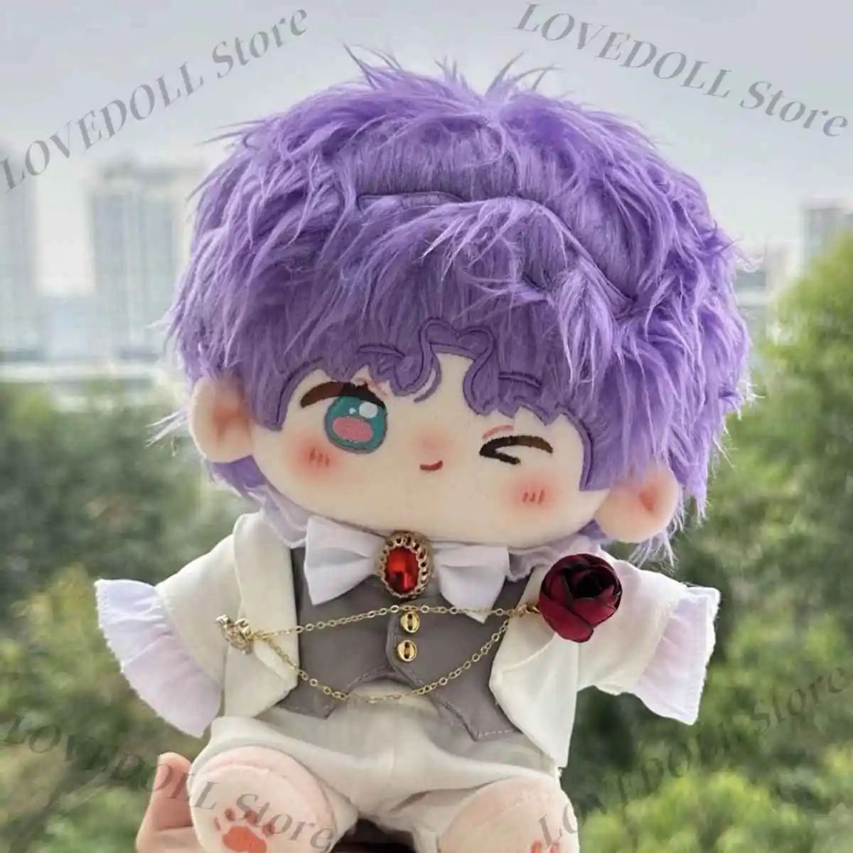 

20CM Love and Deepspace Rafayel Attribute Doll Cute Plush Toys Soft Stuffed Plushie Dress Up Cosplay Toy Xmas Gifts