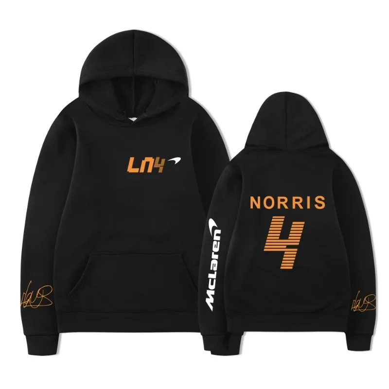 Lando Norris 4 pattern print casual street sweatshirt men's and women's same pure cotton high quality fashion loose men's hoodie