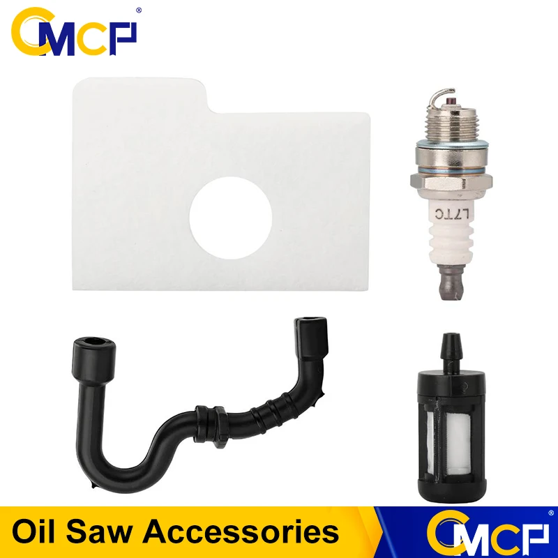 CMCP 1 Set Air Fuel Filter Oil Line Hose Tube Spark Plug Kit For Stihl MS170 MS180 MS250 Chainsaws Oil Saw Accessories