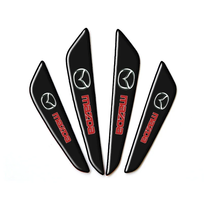 4PCS Car Door Guard Carbon Protector Strips Edge Guards Trim Molding Protection Strip For Mazda 3 6 CX30 CX-3 Atenza Axela Demio