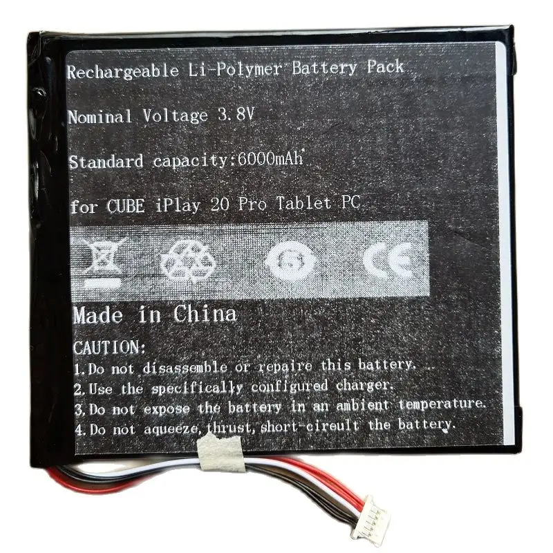 Battery for CUBE ALLDOCUBE iPlay 20 Pro Tablet PC iPlay20 New Li-po Rechargeable Accumulator 3.8V 6000mAh