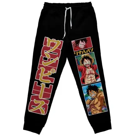 

Мужские джоггеры One Piece Luffy 2026 с 3D-принтом, дышащие, с элементами манги и логотипом, уличные спортивные брюки, повседневные аниме-штаны