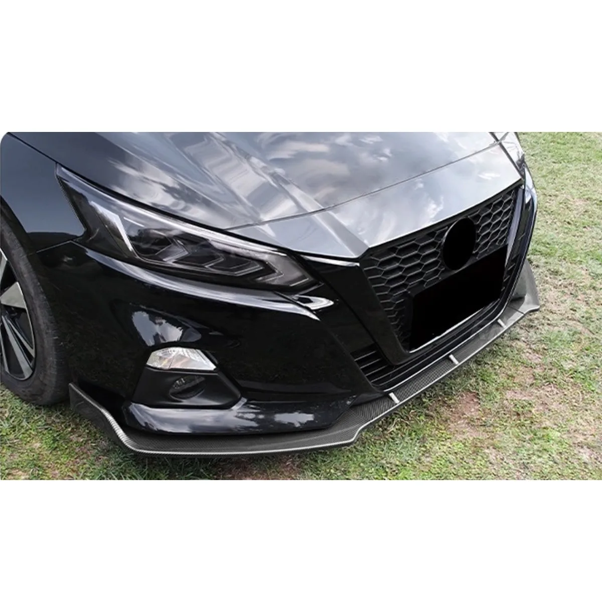 Altima Teana Front Bumper Lip Matte Black Sport Style Front Bumper Spoiler For Nissan  Altima Teana 2016-2021 Car Accessories