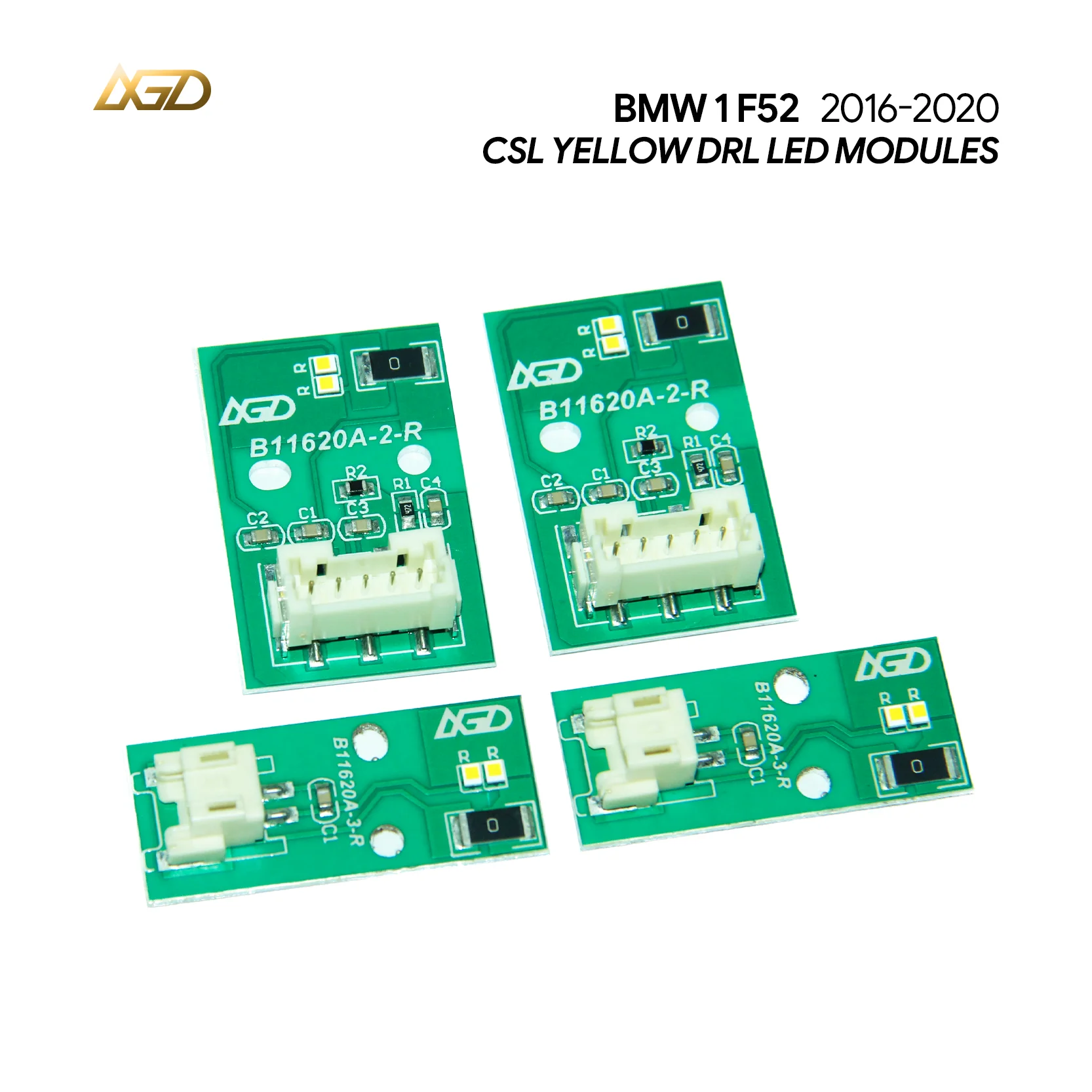 

CSL YELLOW DRL LED CHIPS For BMW 1Series F52 118i 120i 125i Headlight Daytime Light LED Angel Eye 7466543 7466544