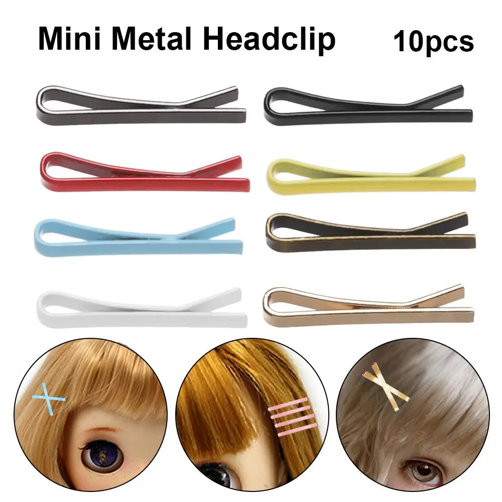 

Birthday Gift DIY Dolls Hairpin Princess Kids Toys Headwear Hairclip Children Hair Clip Mini Metal Headclip Doll Head Clips