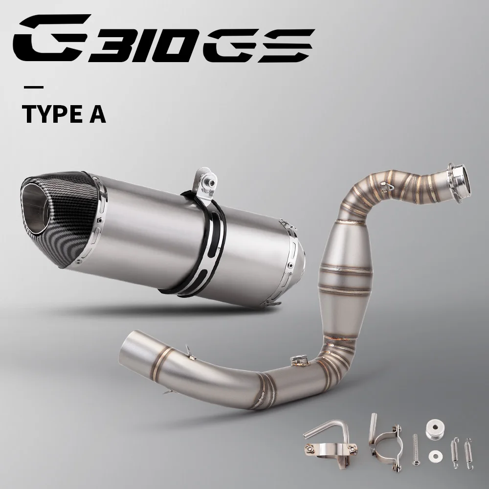 

For G310 GS/R exhaust system (2017-2024) motorcycle complete exhaust pipe