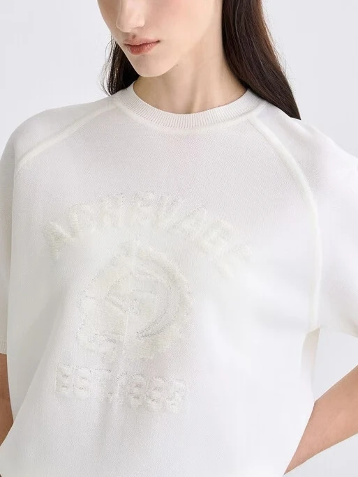 

Ele корейский свободный вязаный топ ort Sve round Ne для женщин, удобный для поездок на работу, универсальный, модный, Новое поступление 2023 года