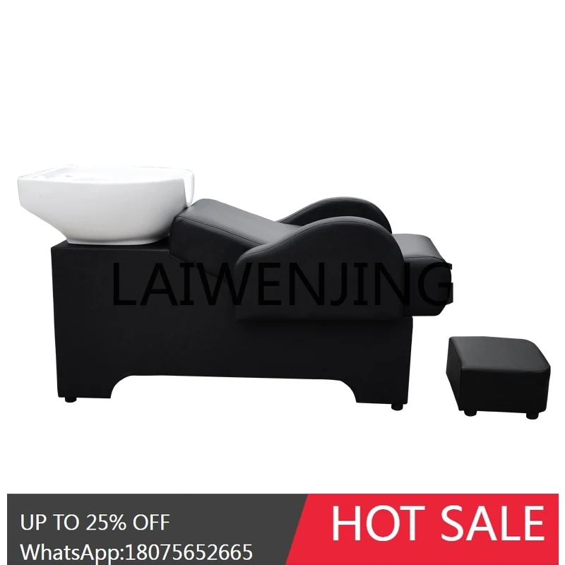 RWJ Factory Direct Sales Flushing Bed Ceramic Basin Hair Salon for Hair Salon