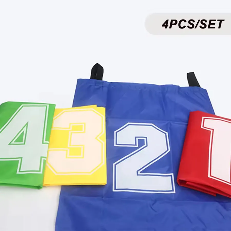 4pcs Colorful Kids Jumping Bags Foldable Lightweight Kids Field Race Bag Portable Easy To Carry Outdoor Games Outdoor Race Bags