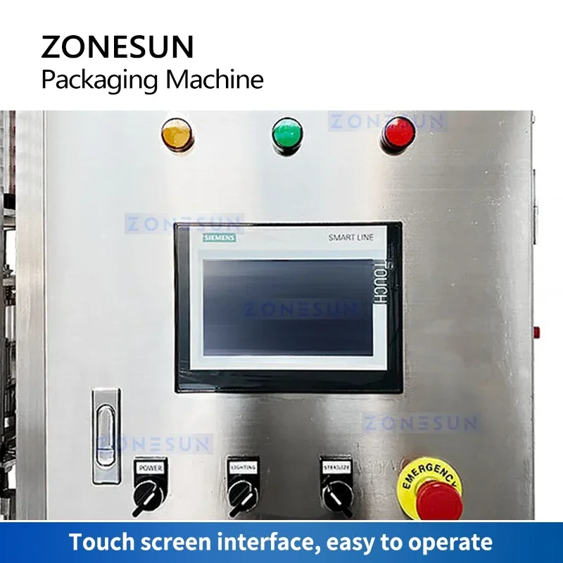 ZONESUN Macchina automatica per il riempimento e il tappatura delle buste con beccuccio Doypack Bag Attrezzatura per l'imballaggio di bevande gelatinose ZS-AFC6YL