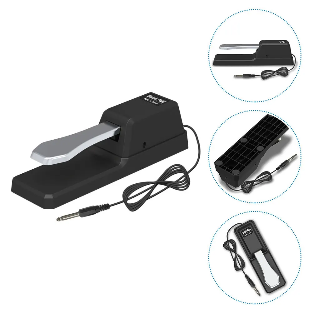 

Damper Nonslip Sustain Nonslip Electric Foot Damper Sustain Pedal Piano Foot Pedal Practical Piano Accessory