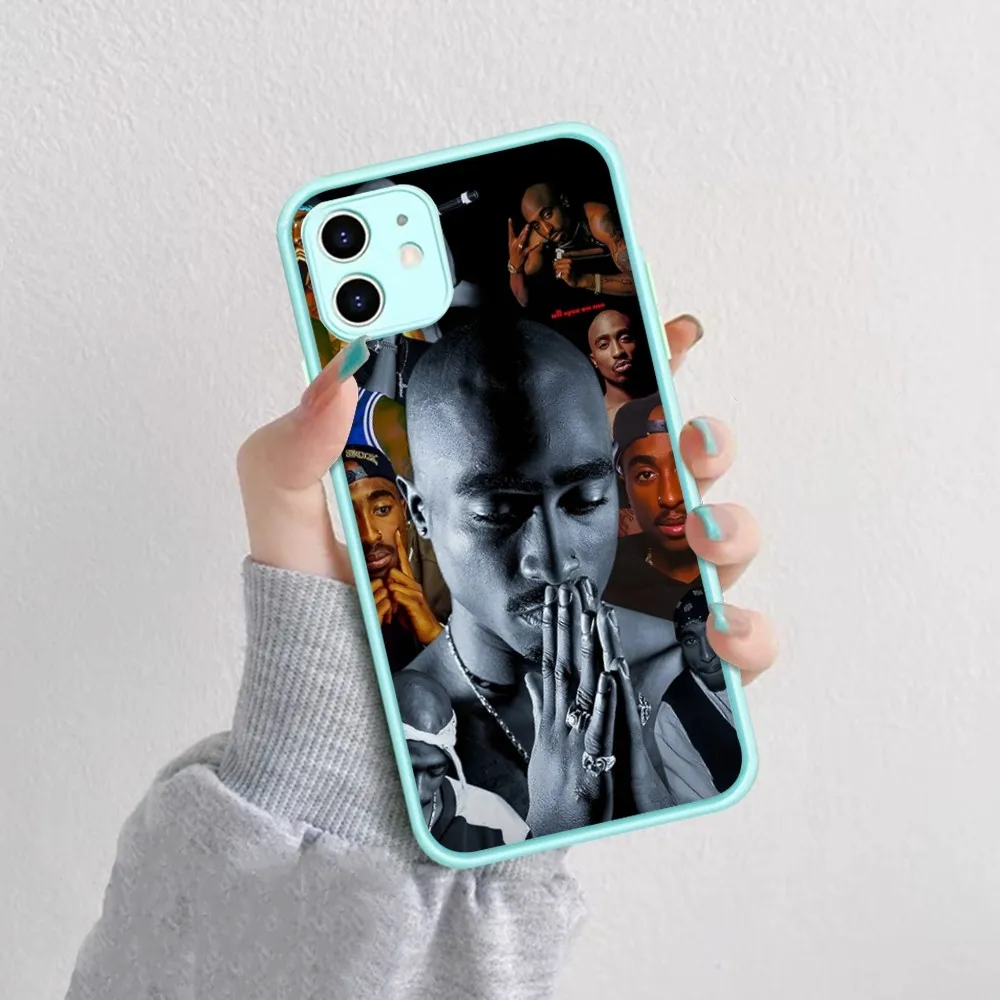 2pac Tupac Amaru Shakur Makaveli Phone Case For iPhone 14 X XR XS 7 8 Plus 11 12 13 pro MAX 13mini Matte Shockproof Case