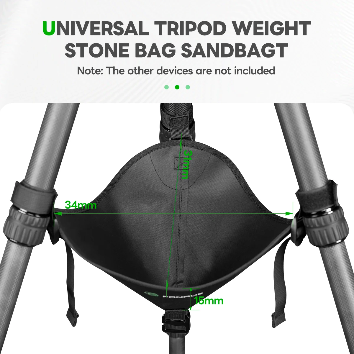 FANAUE Tripod Stone Bag Studio Accessories Photography Tripod Sandbag Nylon Triangular Counter Balance Weight Stable Light Stand