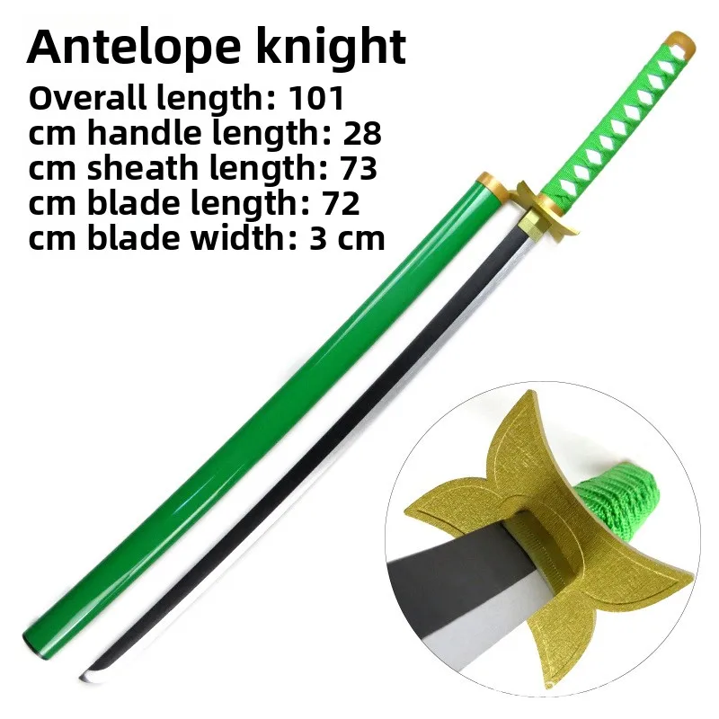 101cm/39.76in Bleach Nili Ailu Drewniany Miecz Anime Katana z Pochwą Rekwizyty Cosplay Model Kolekcjonerski Zabawka na Zewnątrz