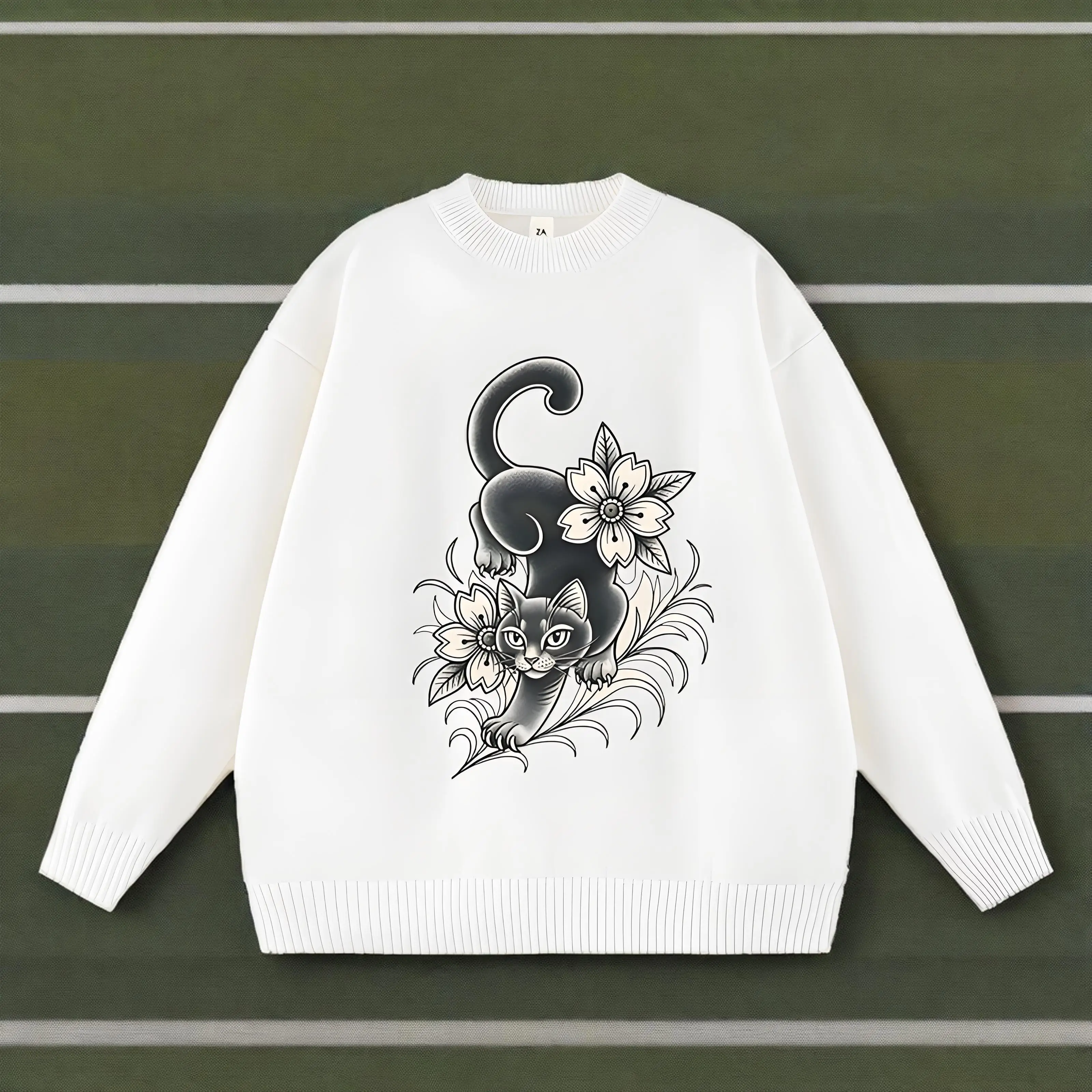 

Эстетический винтажный универсальный забавный свитер, женский модный повседневный свободный топ с длинными рукавами, шикарный готический панк Y2k Harajuku, повседневные трикотажные изделия