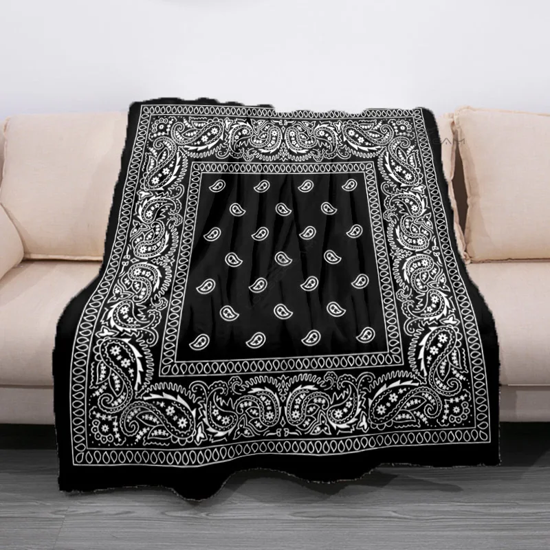 

Popular Pesley Patterns Blanket Fashion Flannel Blanket Cosy Lazy Couch Cover Blanket Super Soft Sheet Mattresses