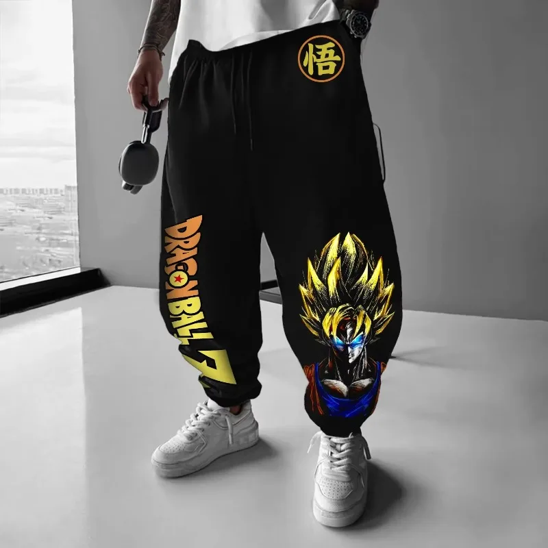 

Dragon Ball GOKU Hot New Japanese Animation Vegeta Peripheral Loose Trousers Autumn Men's and Women's Cotton Sports Leggings