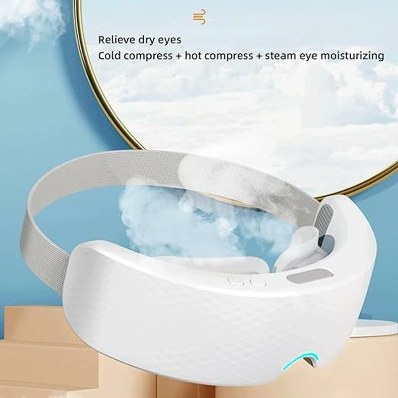 Eye Massager with Cold +Hot Compress, Eye Protection Device, Nano Steam Eye Moisturizing, Relieve Dry Eyes and Astigmatism Eyes