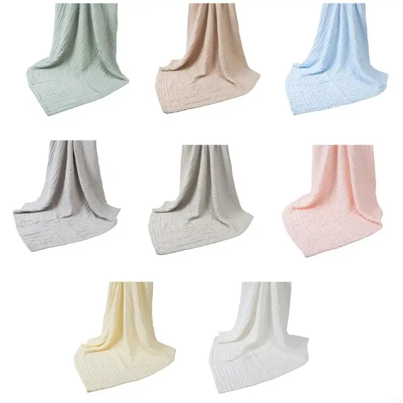 

Cotton Blanket for Baby 6-Layer Gauze Throw Comfortable Bath Towel Solid Color Swaddles Wrap Soft & Breathable