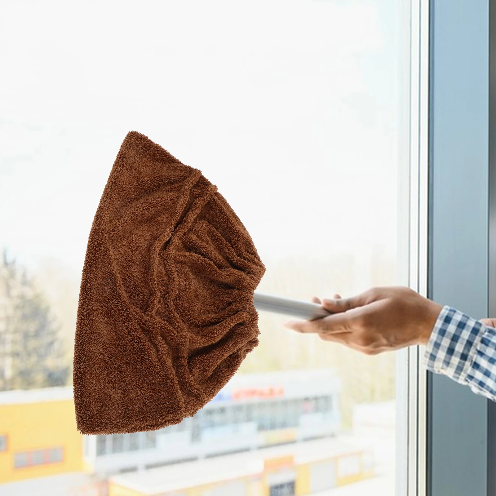 

1Pcs Broom Cloth Cover Long Lasting Coral Fleece Replacement Sweeping Cleaning Tool Mop Floor Cloth Broom Cover