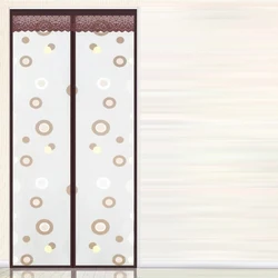 Magnetic Screen Door Curtain, Automatic Closing Mesh, Anti Mosquito, Semi Opaque, Privacy, Air Conditioning, Summer, 1Pc