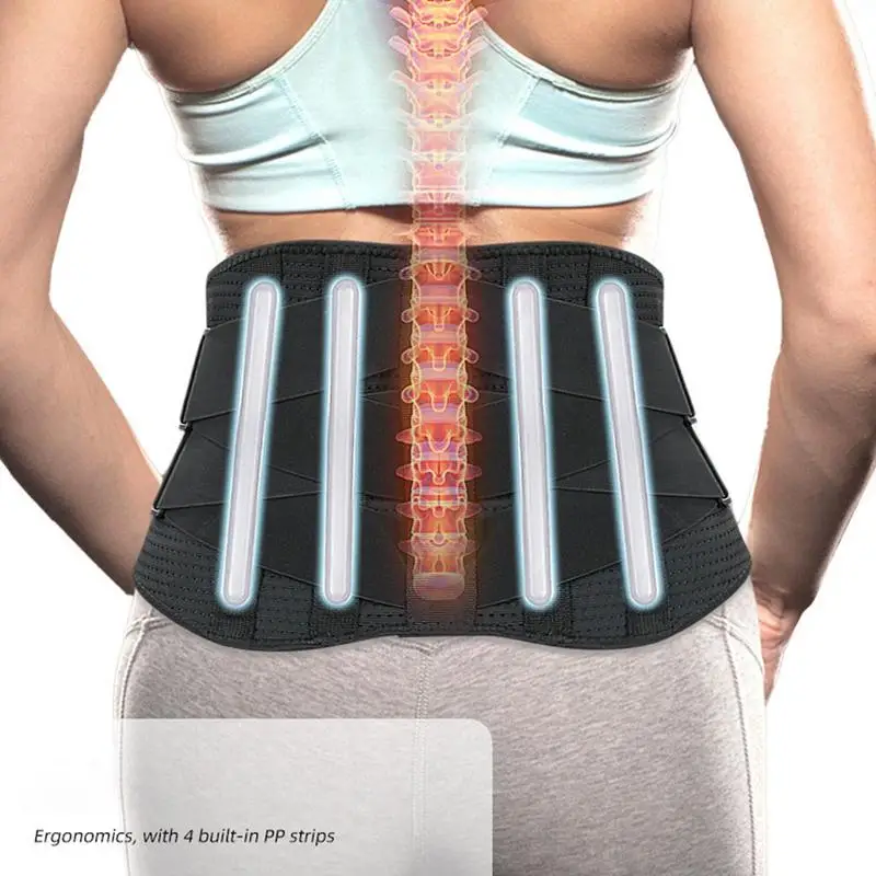 Lumbar Support Belt Breathable Lower Back Support Brace Adjustable Back Brace For Men And Women Lumbar Brace For Home & Lifting