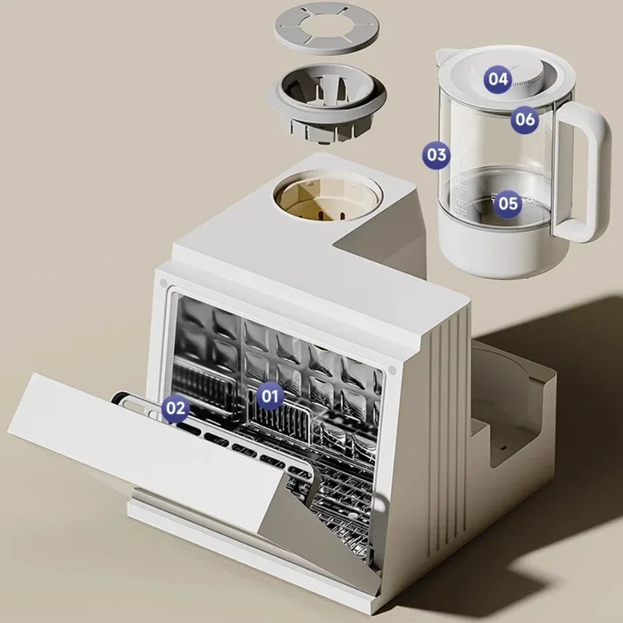 ใหม่ฆ่าเชื้อ, ขวดหม้ออุณหภูมิ 3 in 1 เครื่องอุ่นนม, เครื่องปั่นนม, หม้ออุณหภูมิคงที่, เครื่องฆ่าเชื้อขวด, เครื่องอบผ้า