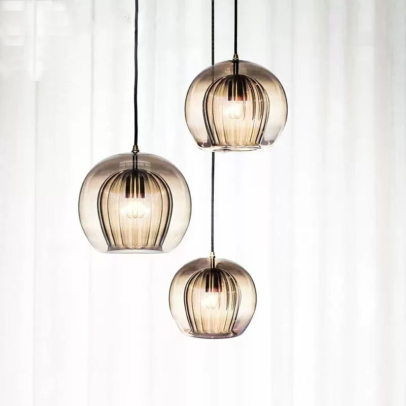 

Скандинавский роскошный подвесной светильник для ресторана, современный и простой светильник для бара, маленький подвесной светильник для спальни у кровати.