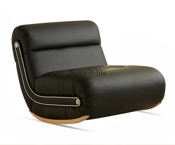 Cream Style Rocking Chair Living Room Single Leisure Chair Xiaoyao Couch Balcony Lazy Snail Chair