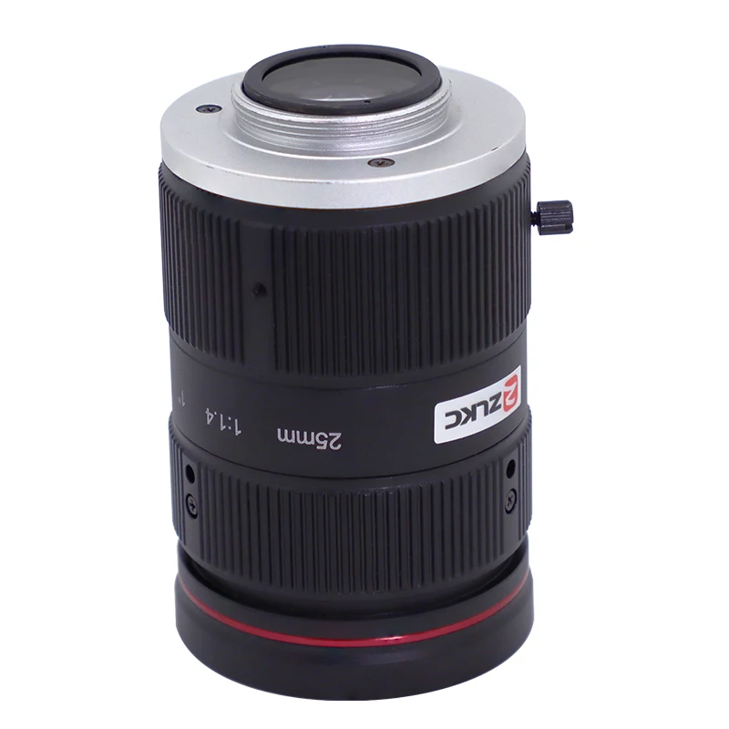 ZLKC 8.0 ميجابيكسل FA 25 مللي متر F1.4 فتحة 1 بوصة 8MP C جبل التركيز اليدوي القزحية تصحيح كاميرا مراقبة الفيديو عدسة CCTV