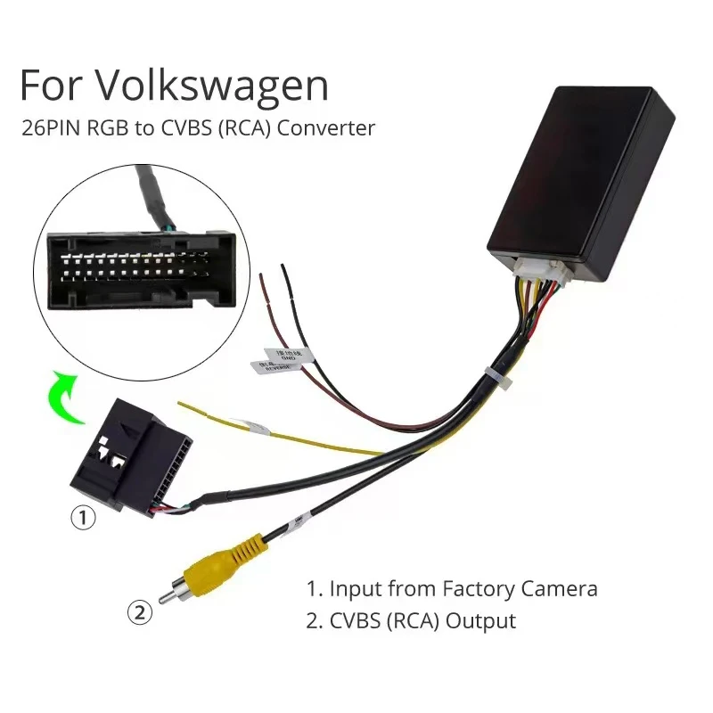 

For VW original car camera adapter