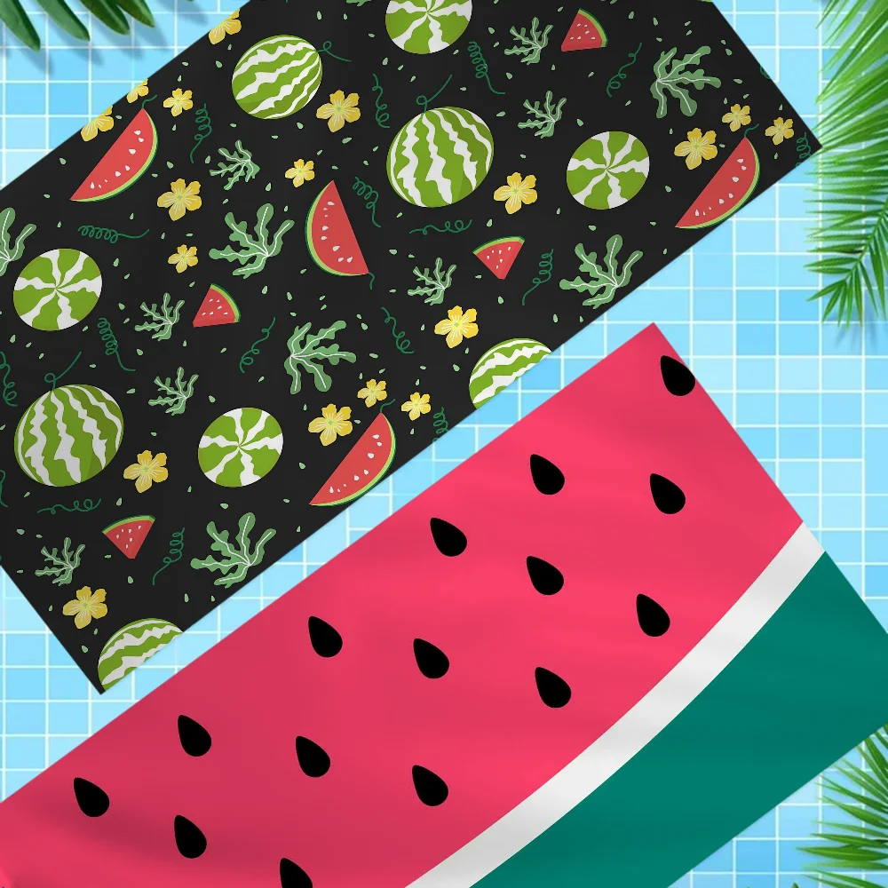 Handuk pantai buah semangka untuk anak-anak handuk mandi Pribadi handuk Kolam Renang hadiah liburan handuk piknik hadiah pesta