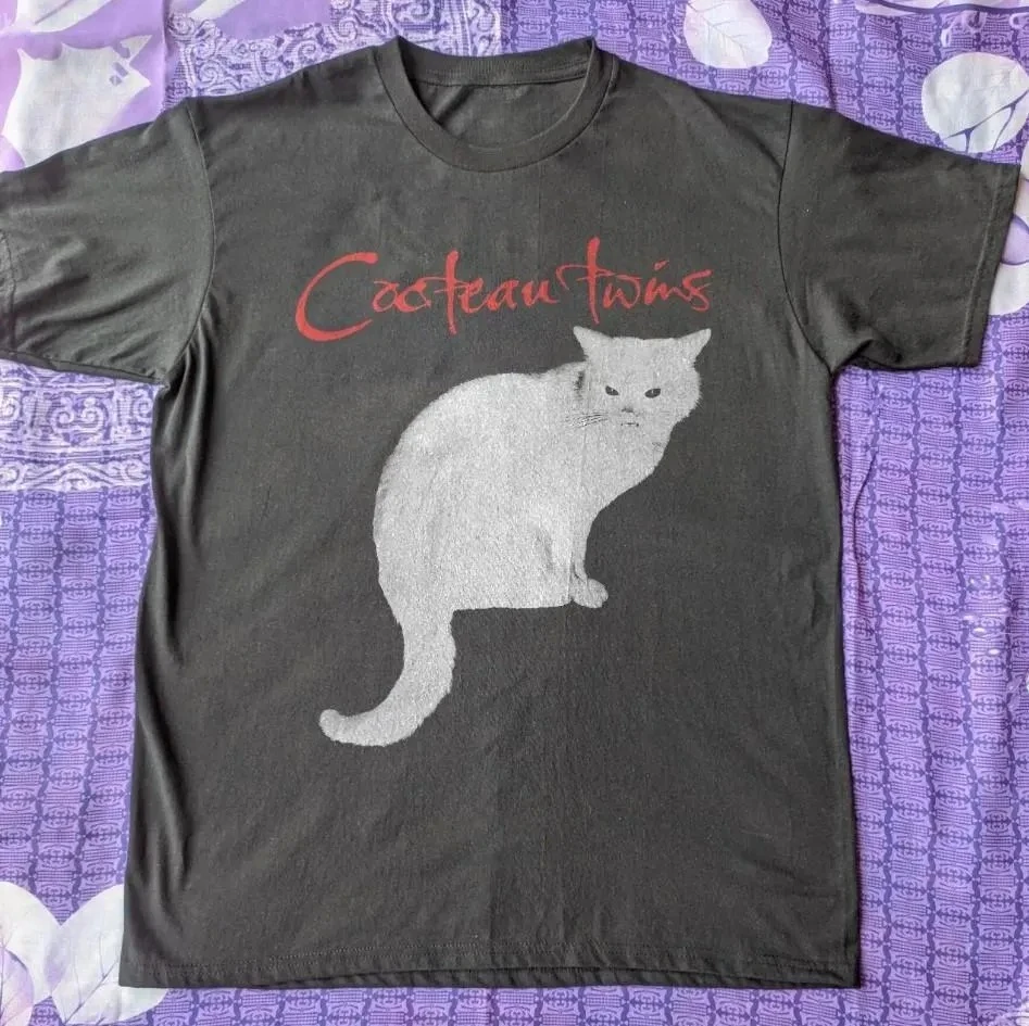 

Plus Size Summer Women's Vintage Cocteau Twins T-Shirt Cotton Breathable Stylish Versatile Street Style Oversized