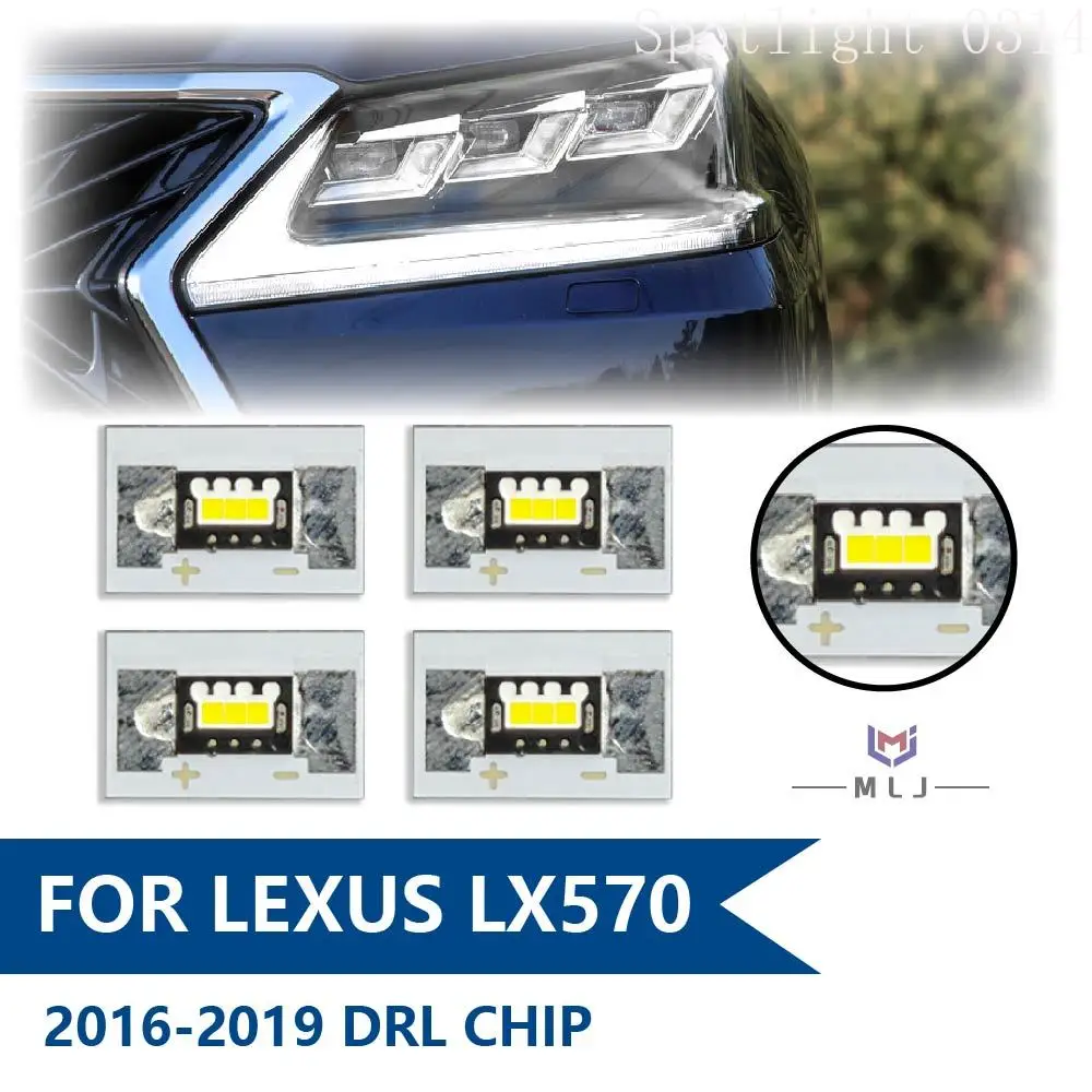 

Light Source Chip For Lexus LX570 2016 2017 2018 2019 DRL White LED Chip Daytime Running Light Headlight Board Car Accessories
