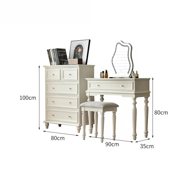 French Aesthetic Vanity Desk Simple For Bedroom Nordic Unique Vanity Table Design Modern Tocador De Maquillaje Furniture