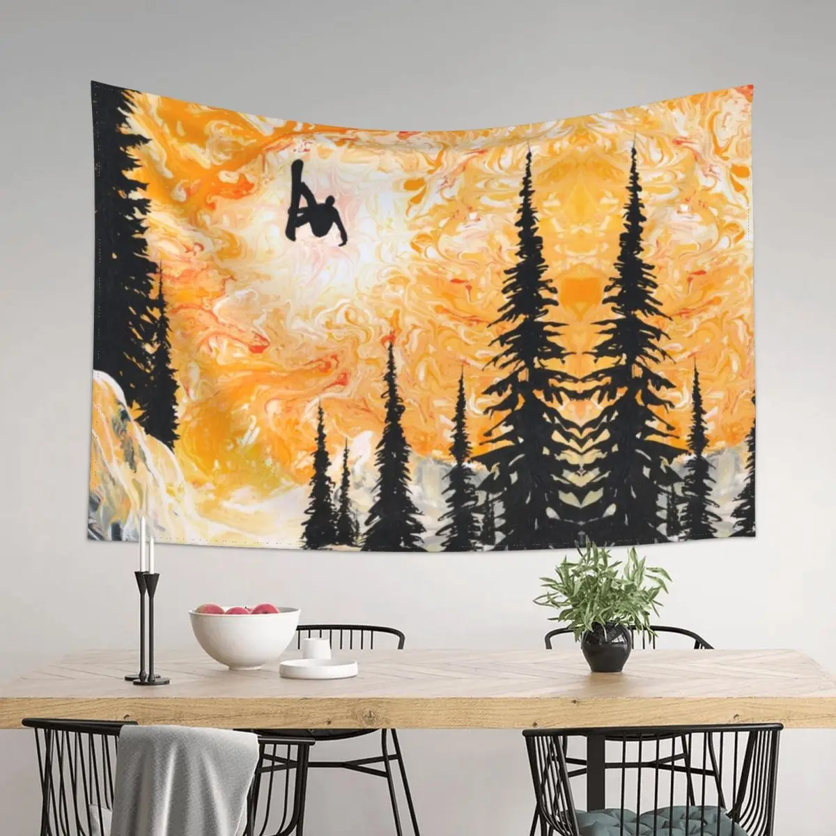 

Fire Sky Tapestry Aesthetic Room Decors Living Room Decoration Cute Decor Tapestry